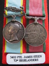 CRIMEA CAMPAIGN MEDAL PAIR – 72ND HIGHLANDERS image 1