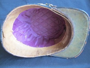 VICTORIAN 106TH BOMBAY LIGHT INFANTRY SHAKO COMPLETE WITH STORAGE TIN image 4